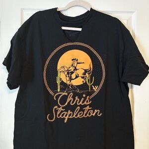 Chris Stapleton Black Graphic T-Shirt